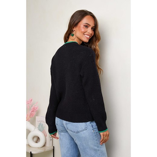 Soft Cashmere Sweter w kolorze czarnym Soft Cashmere 38/40 Limango Polska wyprzedaż