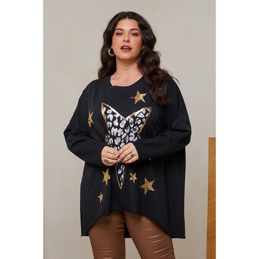 Curvy Lady Koszulka w kolorze czarnym ze sklepu Limango Polska w kategorii Bluzki damskie - zdjęcie 178256242