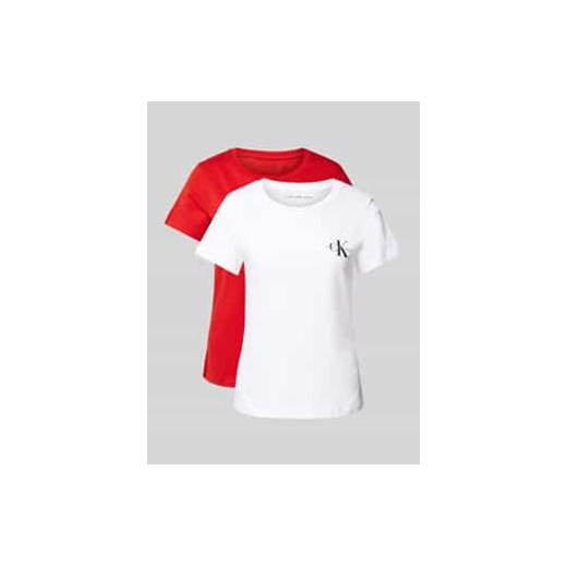 T-shirt z nadrukiem z logo w zestawie 2 szt. ze sklepu Peek&Cloppenburg  w kategorii Bluzki damskie - zdjęcie 178257753