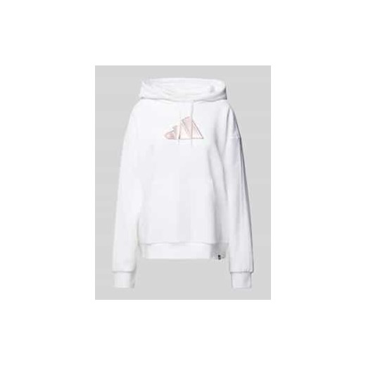 Bluza z kapturem i nadrukiem z logo model ‘Holiday’ ze sklepu Peek&Cloppenburg  w kategorii Bluzy damskie - zdjęcie 178257762