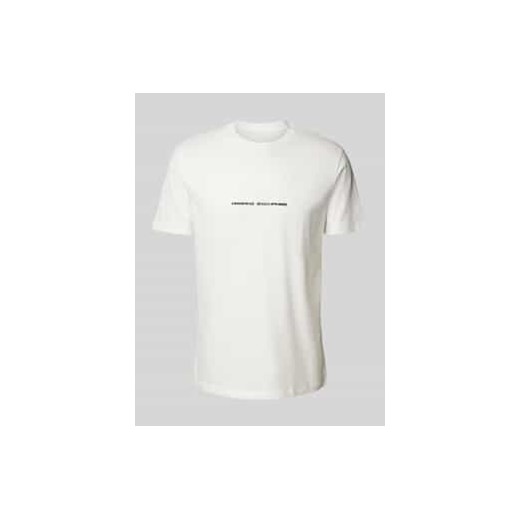 T-shirt z nadrukiem z logo ze sklepu Peek&Cloppenburg  w kategorii T-shirty męskie - zdjęcie 178257781