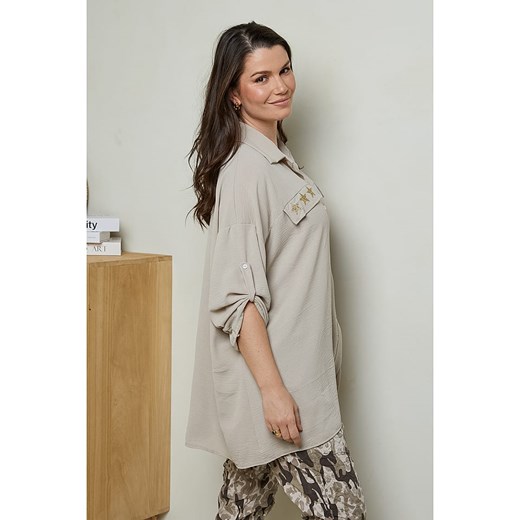 Curvy Lady Koszula w kolorze beżowym Curvy Lady 40/42 promocja Limango Polska