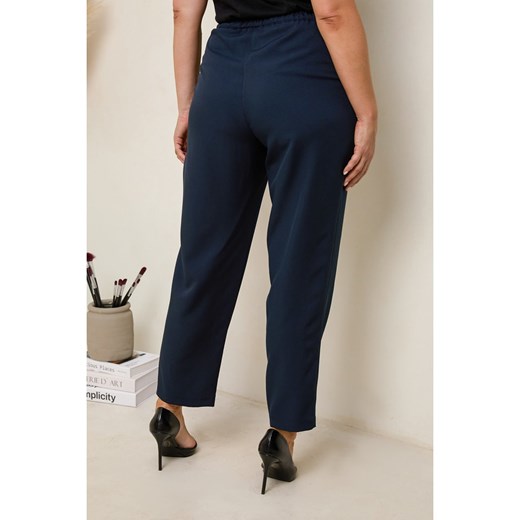 Curvy Lady Spodnie w kolorze granatowym Curvy Lady 40/42 Limango Polska promocja