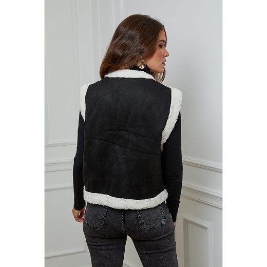 L&apos;armoire de Suzette Kamizelka w kolorze czarnym L'armoire De Suzette 36 wyprzedaż Limango Polska