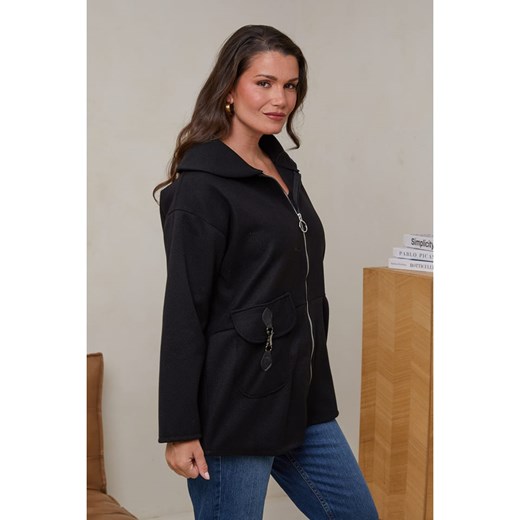 Curvy Lady Kurtka przejściowa w kolorze czarnym Curvy Lady 40/42 wyprzedaż Limango Polska