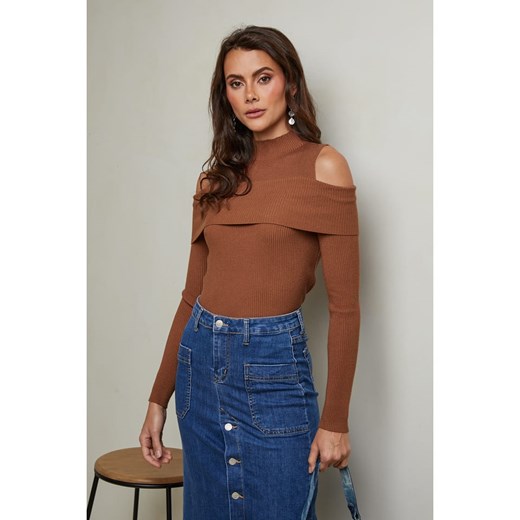 Joséfine Sweter &quot;Lorinci&quot; w kolorze jasnobrązowym Joséfine M okazyjna cena Limango Polska
