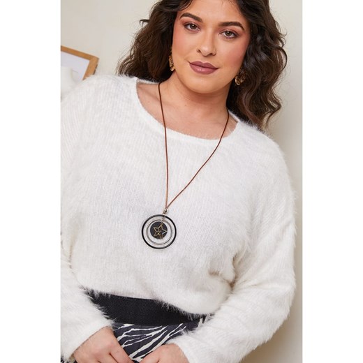Curvy Lady Sweter w kolorze białym Curvy Lady 44/46 promocja Limango Polska
