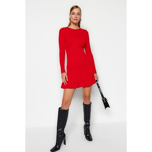 trendyol Sukienka w kolorze czerwonym Trendyol L wyprzedaż Limango Polska