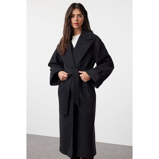 trendyol Płaszcz przejściowy w kolorze antracytowym Trendyol M/L Limango Polska wyprzedaż
