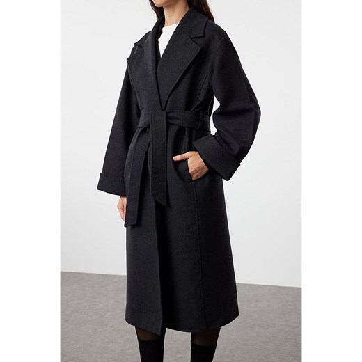 trendyol Płaszcz przejściowy w kolorze antracytowym Trendyol M/L okazja Limango Polska