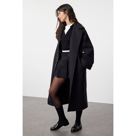 trendyol Płaszcz przejściowy w kolorze antracytowym Trendyol M/L promocja Limango Polska