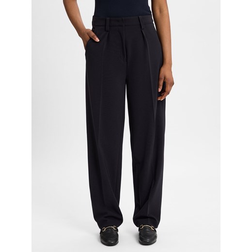 Cambio Damskie spodnie materiałowe - Kanny Kobiety Sztuczne włókno granatowy Cambio 40 vangraaf