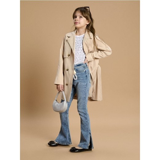 Sinsay - Jeansy flare - niebieski Sinsay 146 promocja Sinsay