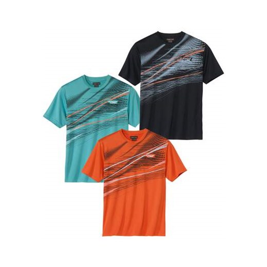 Zestaw 3 sportowych koszulek ze sklepu Atlas For Men w kategorii T-shirty męskie - zdjęcie 178262151