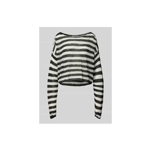 Sweter z dzianiny z dekoltem w łódkę ze sklepu Peek&Cloppenburg  w kategorii Swetry damskie - zdjęcie 178263344