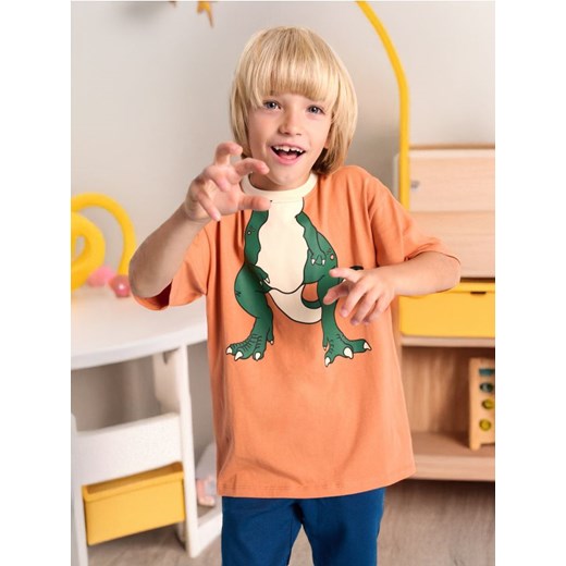 Sinsay - Koszulka - pomarańczowy ze sklepu Sinsay w kategorii T-shirty chłopięce - zdjęcie 178267723