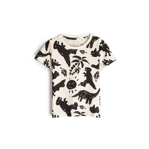 GATE Bawełniana koszulka z nadrukiem 4Y ze sklepu gateshop w kategorii T-shirty chłopięce - zdjęcie 178269280
