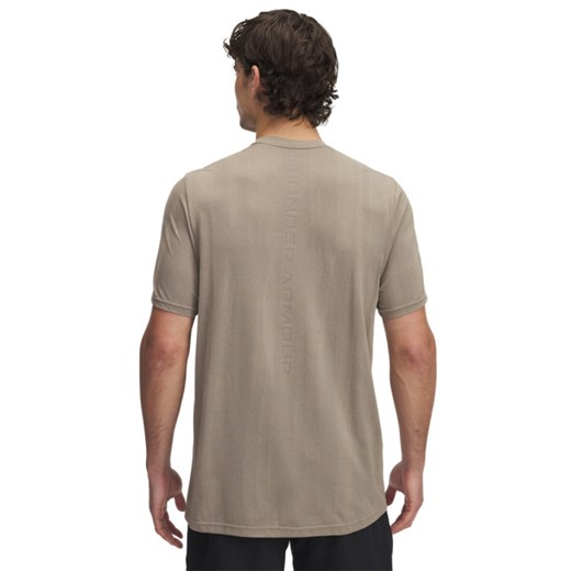 Męska koszulka treningowa Under Armour Vanish Seamless Novelty SS - brązowa ze sklepu Sportstylestory.com w kategorii T-shirty męskie - zdjęcie 178269592