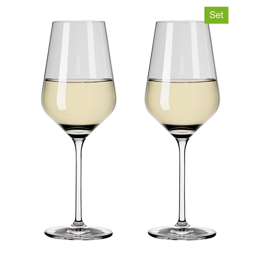 RITZENHOFF Kieliszki (2 szt.) w kolorze szarym do białego wina - 380 ml ze sklepu Limango Polska w kategorii Kieliszki - zdjęcie 178269782