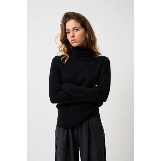 AUTHENTIC CASHMERE Kaszmirowy golf &quot;Fornet&quot; w kolorze czarnym ze sklepu Limango Polska w kategorii Swetry damskie - zdjęcie 178271901
