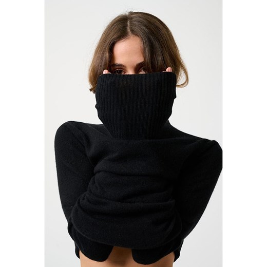 Sweter damski AUTHENTIC CASHMERE z golfem kaszmirowy 