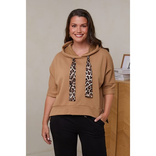 Curvy Lady Bluza w kolorze jasnobrązowym ze sklepu Limango Polska w kategorii Bluzy damskie - zdjęcie 178271994