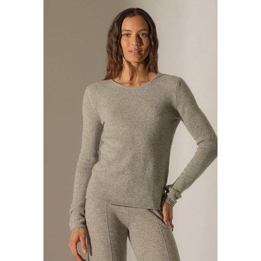 Perfect Cashmere Kaszmirowy sweter &quot;Marya&quot; w kolorze jasnoszarym ze sklepu Limango Polska w kategorii Swetry damskie - zdjęcie 178272102