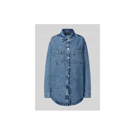 Kurtka jeansowa z nakładanymi kieszeniami na piersi model ‘ALVA’ ze sklepu Peek&Cloppenburg  w kategorii Kurtki damskie - zdjęcie 178273582