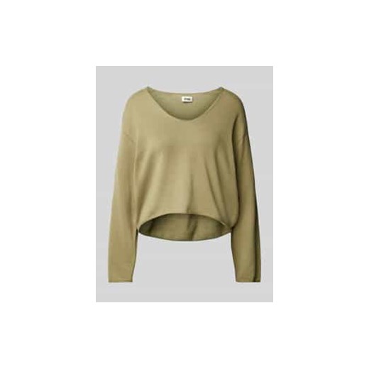 Sweter krótki z dzianiny z dekoltem w łódkę ze sklepu Peek&Cloppenburg  w kategorii Swetry damskie - zdjęcie 178273601