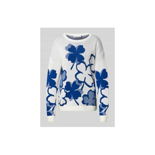 Sweter z dzianiny z okrągłym dekoltem model ‘OLESSYAA CLOVER’ ze sklepu Peek&Cloppenburg  w kategorii Swetry damskie - zdjęcie 178273684