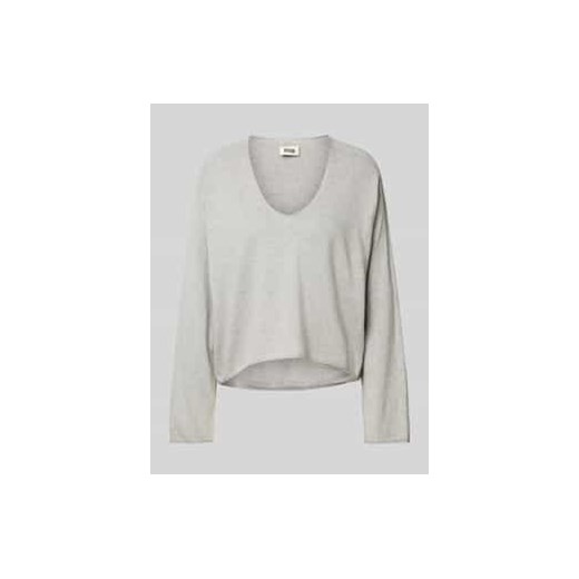 Sweter krótki z dzianiny z dekoltem w łódkę ze sklepu Peek&Cloppenburg  w kategorii Swetry damskie - zdjęcie 178273872