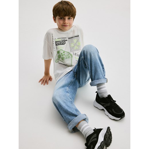 T-shirt chłopięce biały Reserved 