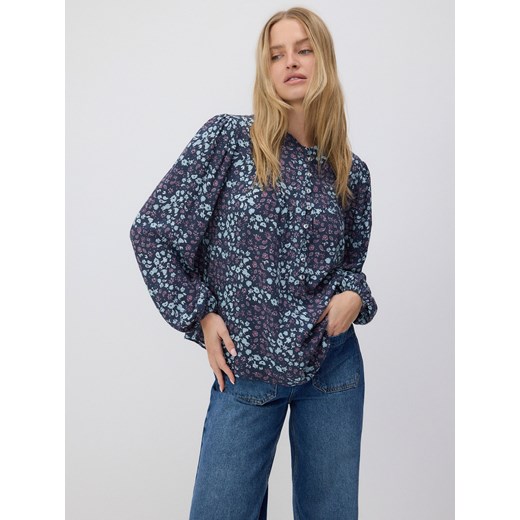 Reserved - Bluzka z wiskozy - wielobarwny Reserved M wyprzedaż Reserved