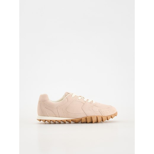 Reserved - Sneakersy z imitacji zamszu - pastelowy róż ze sklepu Reserved w kategorii Buty sportowe damskie - zdjęcie 178278033
