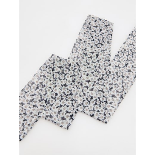 Reserved - Wzorzysta szarfa - czarny Reserved ONE SIZE Reserved