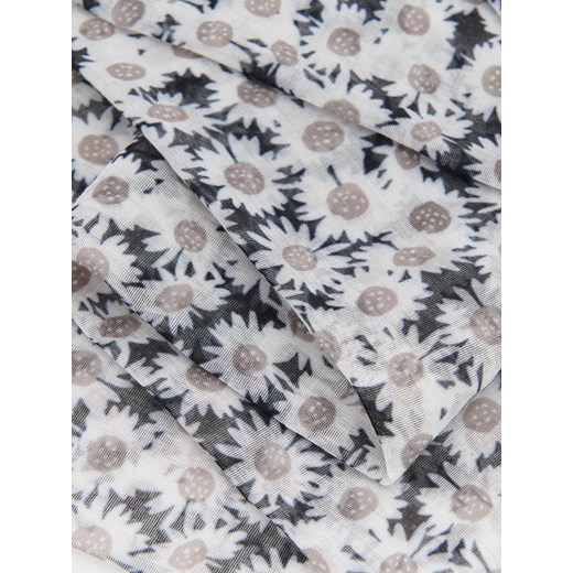 Reserved - Wzorzysta szarfa - czarny Reserved ONE SIZE Reserved