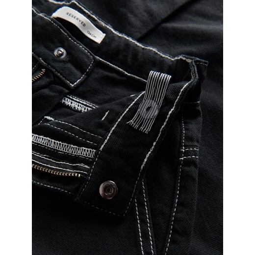 Reserved - Spodnie cargo - czarny Reserved 146 (10 lat) Reserved