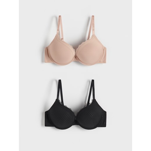 Reserved - Biustonosz super push up 2 pack - brudny róż ze sklepu Reserved w kategorii Biustonosze - zdjęcie 178278630