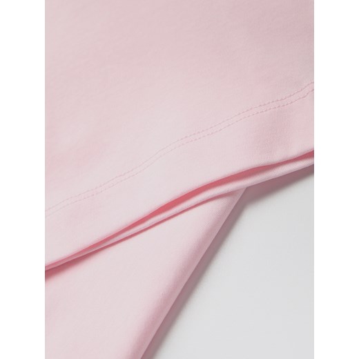 Reserved - Bawełniany t-shirt regular - pastelowy róż Reserved L Reserved