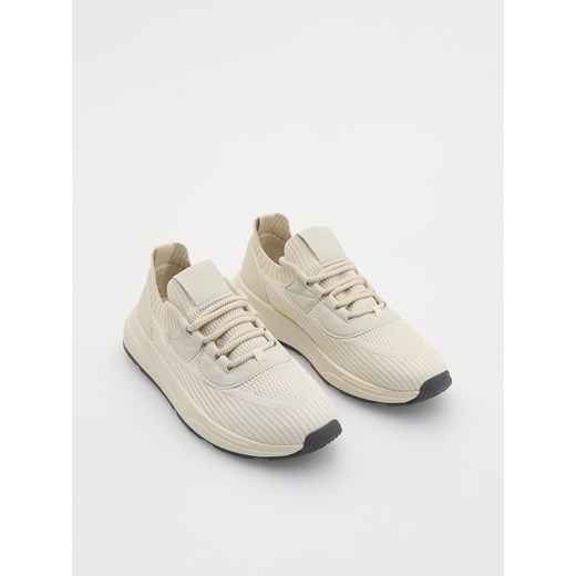 Reserved - Sportowe sneakersy - beżowy Reserved 43 Reserved