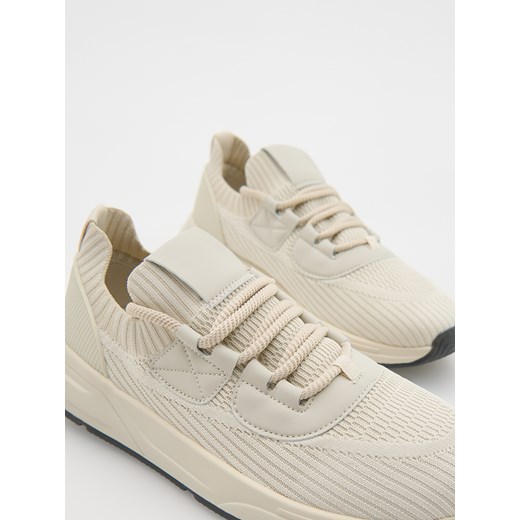 Reserved - Sportowe sneakersy - beżowy Reserved 44 Reserved
