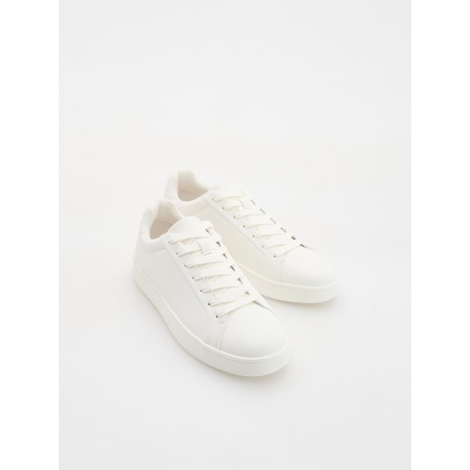Reserved - Sneakersy z imitacji skóry - biały Reserved 44 Reserved