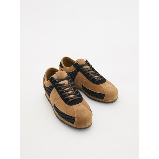 Reserved - Sneakersy z łączonych materiałów - wielobarwny ze sklepu Reserved w kategorii Trampki męskie - zdjęcie 178280260