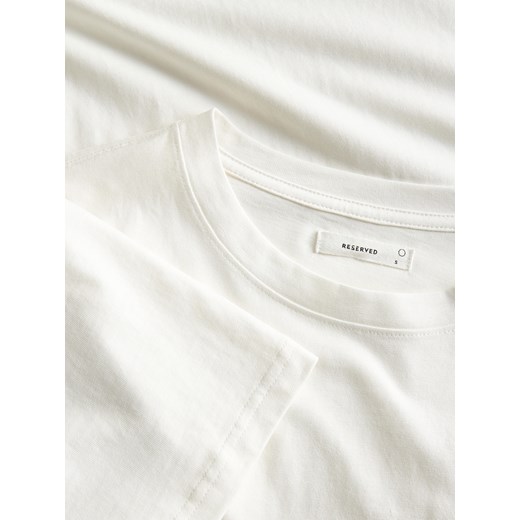 Reserved - T-shirt oversize - złamana biel Reserved M Reserved