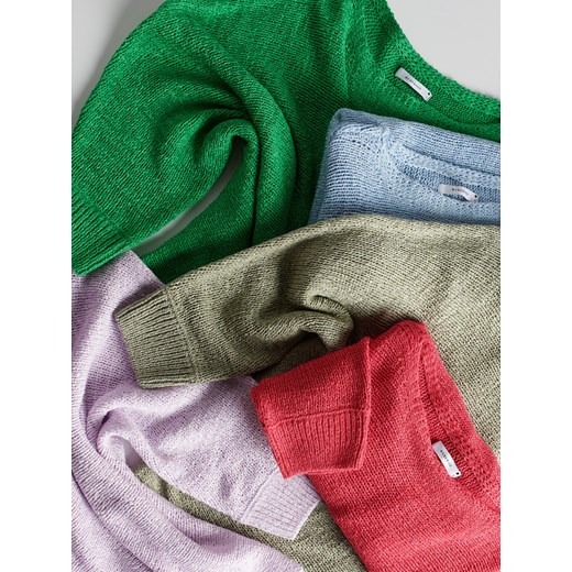 Reserved - Sweter kimono - zielony Reserved L Reserved