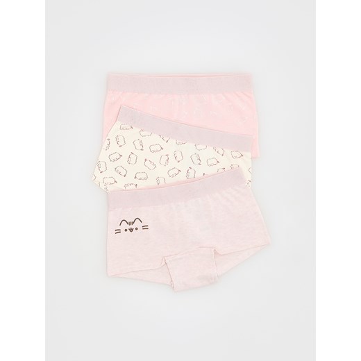 Reserved - Bawełniane bokserki Pusheen 3 pack - pastelowy róż Reserved 146/152 (10-11 lat) Reserved