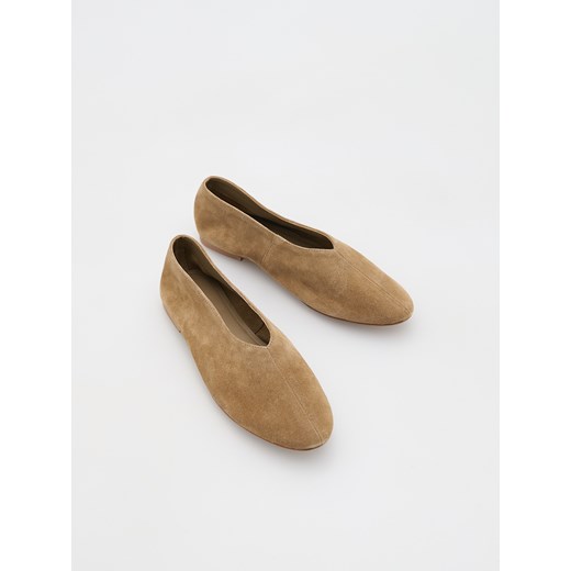 Reserved - Zamszowe baleriny - brązowy Reserved 37 Reserved