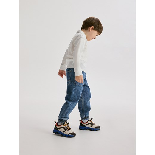 Reserved - Jeansy jogger - niebieski Reserved 80 (9-12 m.) Reserved