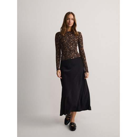 Bluzka damska Reserved casualowa z długim rękawem z poliamidu 