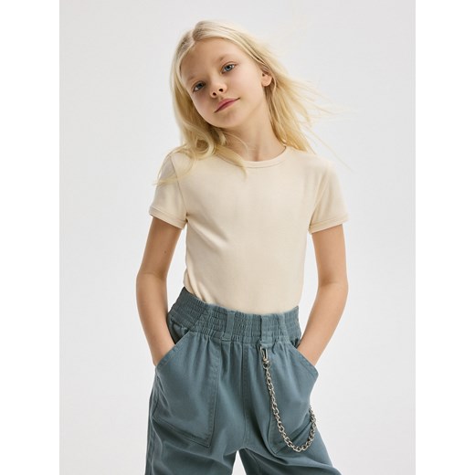 Reserved - Spodnie z łańcuszkiem - morski Reserved 116 (5-6 lat) Reserved